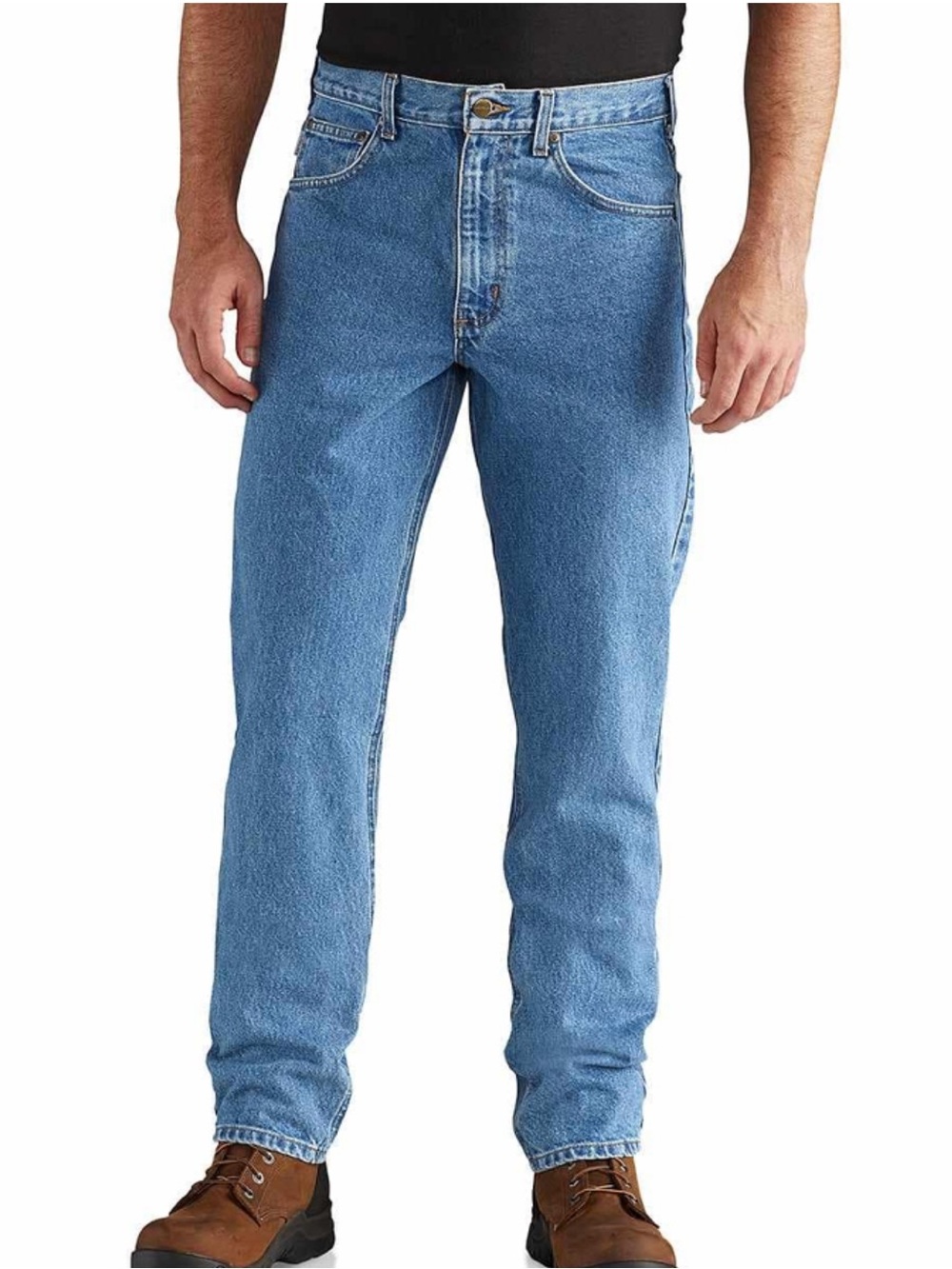 Carhartt Men's traditional Straight Leg Jeans - Medium Blue workwear 40x32